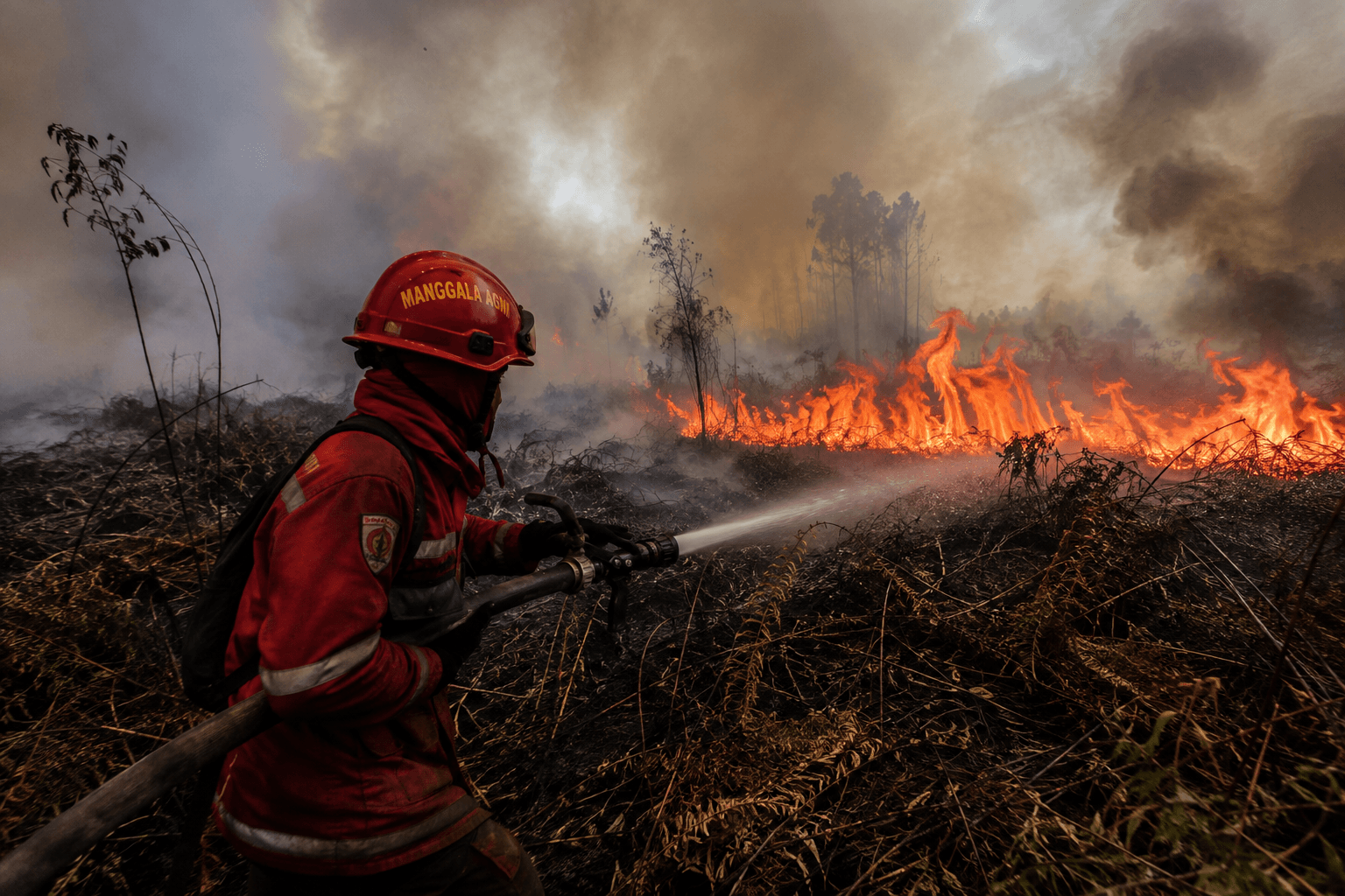 Karhutla Kalimantan Makin Ganas, Asap Kepung Warga